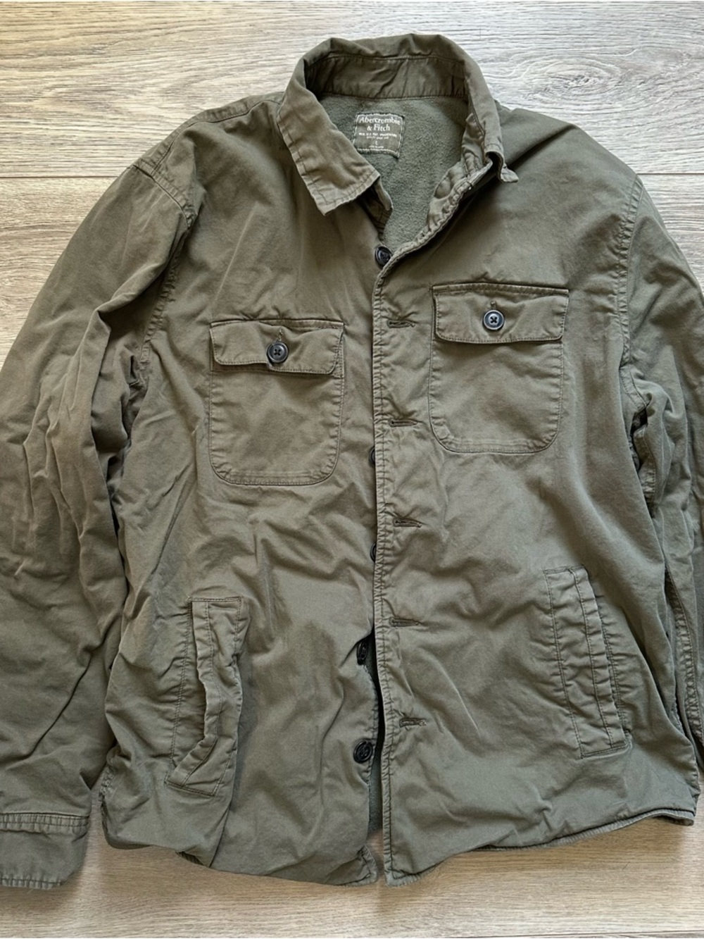 Abercrombie & Fitch Military-Inspired Olive Jacket